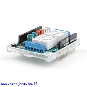 מגן Arduino עם 4 ממסרים