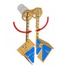 פלטה שטוחה משולשת 6x8