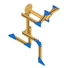 פלטה שטוחה משולשת 6x8
