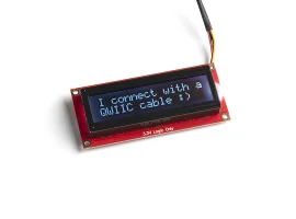 תמונה של מוצר LCD טקסט 16x2, כתב RGB על שחור, 3.3V, ממשק טורי - חיבור Qwiic