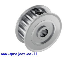 תמונה של מוצר גלגלת רצועת תזמון 5mm HTD לציר 6 מ"מ - 16 שיניים