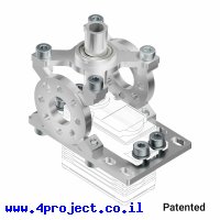 מחזיק מנוע ServoBlock™ למנועי סרוו בגודל סטנדרטי עם ציר C1-24T - ציר ישר