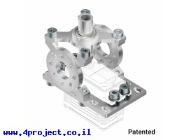 תמונה של מוצר מחזיק מנוע ServoBlock™ למנועי סרוו בגודל סטנדרטי עם ציר C1-24T - ציר ישר