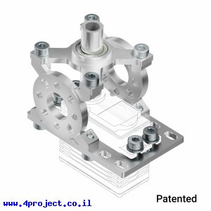 מחזיק מנוע ServoBlock™ למנועי סרוו בגודל סטנדרטי עם ציר C1-24T - ציר ישר