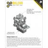 מחזיק מנוע ServoBlock™ למנועי סרוו בגודל סטנדרטי עם ציר 3F-25T - ציר ישר