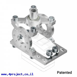 מחזיק מנוע ServoBlock™ למנועי סרוו בגודל סטנדרטי עם ציר 3F-25T - ציר ישר
