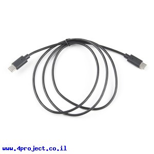 כבל USB C ל-USB-C תקן 2.0 באורך 1 מטר