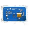 מסך מגע קיבולי LCD 5" 800x480, ממשק DSI