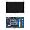 מסך מגע קיבולי LCD IPS 4" 800x480, זכוכית מגן, רמקול, ממשק RPi