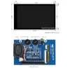 מסך מגע קיבולי LCD IPS 4" 800x480, זכוכית מגן, רמקול, ממשק RPi