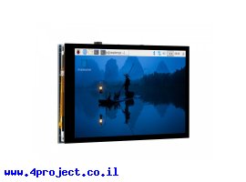 תמונה של מוצר מסך מגע קיבולי LCD IPS 4" 800x480, זכוכית מגן, רמקול, ממשק RPi