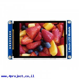 LCD גרפי צבעוני, 240x320, גודל 2.4"