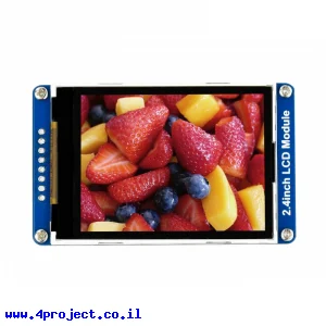 LCD גרפי צבעוני, 240x320, גודל 2.4"