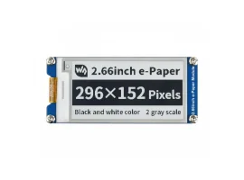 תמונה של מוצר מסך E-Ink ל-2 צבעים, גודל 2.66", רזולוציה 296x152