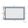 מסך E-Ink ל-2 צבעים (4 גוונים), גודל 3.7", רזולוציה 480x280, ממשק RPi