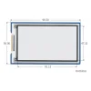 מסך E-Ink ל-2 צבעים (4 גוונים), גודל 3.7", רזולוציה 480x280, ממשק RPi