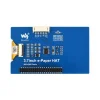 מסך E-Ink ל-2 צבעים (4 גוונים), גודל 3.7", רזולוציה 480x280, ממשק RPi