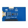 מסך E-Ink ל-2 צבעים (4 גוונים), גודל 3.7", רזולוציה 480x280, ממשק RPi