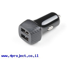תמונה של מוצר מתאם מתח למצת של רכב 5V/2.4A - חיבור USB