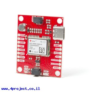 מודול GPS NEO-M9N 92 Channels, אנטנה על הלוח, חיבור Qwiic
