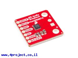 תמונה של מוצר מגבר אודיו MAX98357A - ממשק I2S