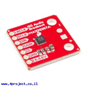 מגבר אודיו MAX98357A - ממשק I2S