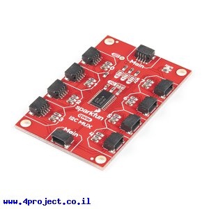 מרבב 8 ערוצי I2C - חיבורי Qwiic