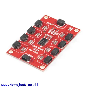 מרבב 8 ערוצי I2C - חיבורי Qwiic