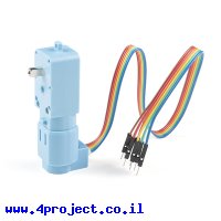 מנוע חובבים 90rpm @ 4.5V - מקודד