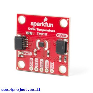 חיישן טמפרטורה TMP117 - חיבור Qwiic