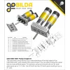 מנוע 32Dx109L מהירות 6000rpm @ 12V עם מקודד - סדרה 5202 - ציר D