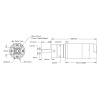 מנוע 32Dx109L מהירות 6000rpm @ 12V עם מקודד - סדרה 5202 - ציר D