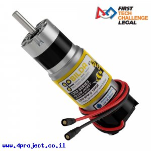 מנוע 32Dx109L מהירות 6000rpm @ 12V עם מקודד - סדרה 5202 - ציר D