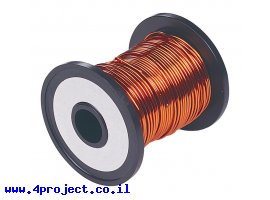 תמונה של מוצר חוט נחושת מצופה אמייל/לכה 1.25 מ"מ - גליל של 47 מטר