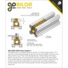 אום לבורג הנעה 8mm, תנועה של 8 מ"מ לסיבוב - רכיב החלקה ב-goRAIL פתוח (goBILDA)