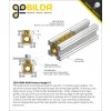 אום לבורג הנעה 8mm, תנועה של 8 מ"מ לסיבוב - רכיב החלקה ב-goRAIL פתוח (goBILDA)