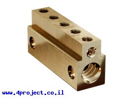 תמונה של מוצר אום לבורג הנעה 8mm, תנועה של 8 מ"מ לסיבוב - רכיב החלקה ב-goRAIL פתוח (goBILDA)