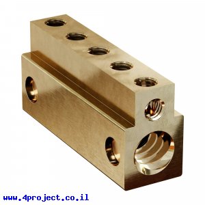 אום לבורג הנעה 8mm, תנועה של 8 מ"מ לסיבוב - רכיב החלקה ב-goRAIL פתוח (goBILDA)
