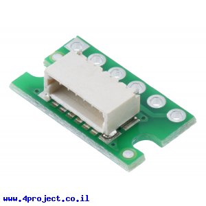 מחבר JST-SH 6-pin על כרטיסון - אופקי