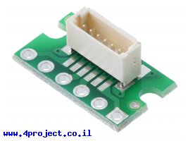 תמונה של מוצר מחבר JST-SH 6-pin על כרטיסון - אנכי