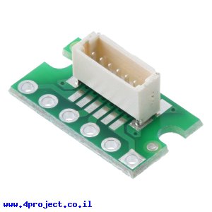 מחבר JST-SH 6-pin על כרטיסון - אנכי