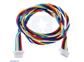תמונה של מוצר כבל עם JST-SH 6pin נקבה משני הצדדים - 40 ס"מ (למקודדים)