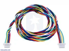 תמונה של מוצר כבל עם JST-SH 6pin נקבה משני הצדדים - 63 ס"מ (למקודדים)