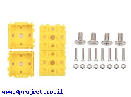 תמונה של מוצר מארז למודול Grove בגודל 1x1 - צהוב, 4 יחידות