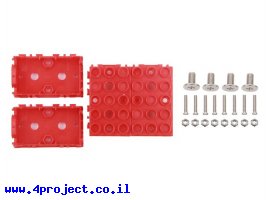 תמונה של מוצר מארז למודול Grove בגודל 1x2 - אדום, 4 יחידות