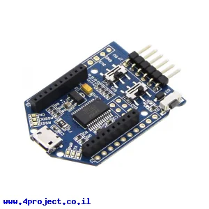 מתאם XBee דגם UartSBee v5, חיבור USB ו-UART