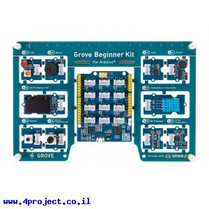 ערכה All-In-One למתחילים עם Arduino, מבוסס על Seeeduino Lotus
