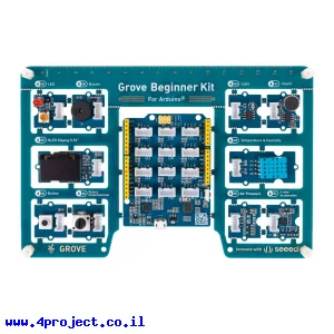 ערכה All-In-One למתחילים עם Arduino, מבוסס על Seeeduino Lotus