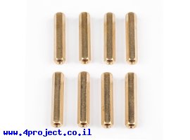 תמונה של מוצר ספייסר פליז נקבה/נקבה M4 - אורך 32 מ"מ - חבילה של 8