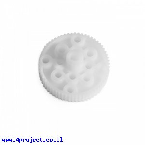 גלגלת רצועת תזמון MXL 6mm לציר שטוח של מנוע - 62 שיניים - פלסטיק